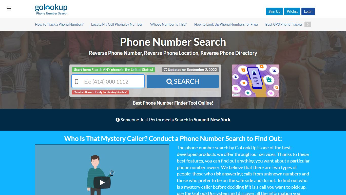 Phone Number Search | Free Phone Number Lookup | GoLookUp